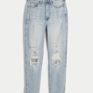 Holister Curvy Ultra High-Rise Medium Wash Mom Jeans Size 0R